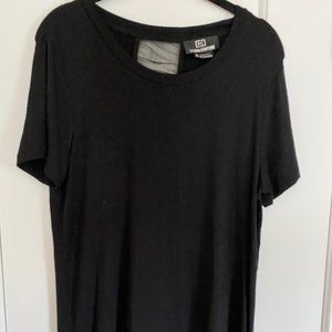 Vienna Couture Short Sleeve Black Women's Top